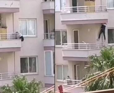 Basıldığını fark edince canını hiçe saydı