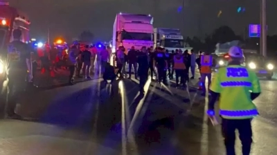 TAG Otoyolunda motosiklet kazası: 1 ölü