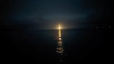 Abdülhamid Han sondaj gemisinden efsane gece fotoğrafı