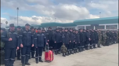 Azerbaycan’dan gelen kurtarma ekibi Kahramanmaraş’ta