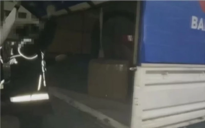 İBB logolu araçta 112 kilo uyuşturucu madde bulundu