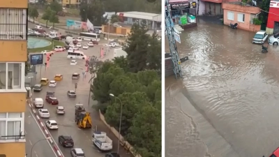 Adana sular altında Başkan Karalar seçim çalışmasında