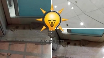 Kılıçdaroğlu mitinginden dağılan bir grup genç Ak Parti ilçe binasını taşladı