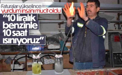 Kahramanmaraş'ta Esnaf, 10 Liralık Benzinle 10 Saat Isı Üreten Sistem Kurdu