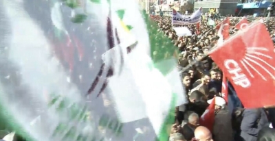 Kemal Kılıçdaroğlu’nun mitinginde Öcalan sloganı atan HDP’liler paketlendi