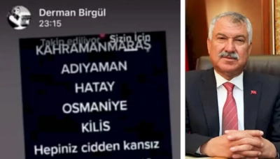 Büyükşehir Çalışanından Depremzedelere Kin ve Nefret Söylemi!