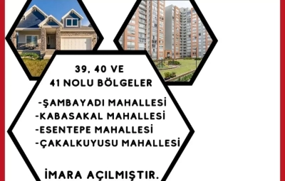 Çukurova İlçesi’ndeki 4 mahalle imara açıldı