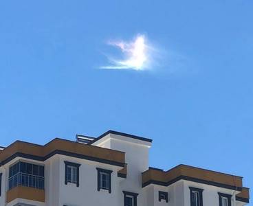 Kozan'da 'ateş gökkuşağı' oluştu